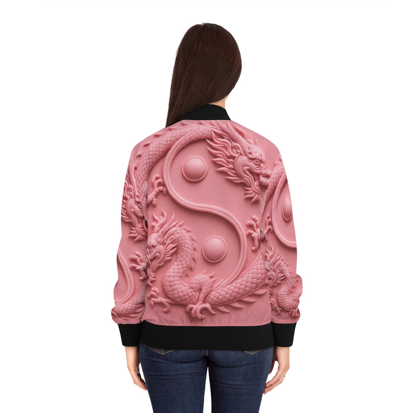 Women's Pink Feng Shui Bomber Jacket