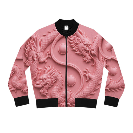Women's Pink Feng Shui Bomber Jacket